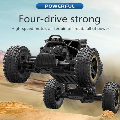 Image of CADDLE & TOES Monster-Like Model Sports Car with Remote Control and Speed Gun (Green, Thunder Black) - Kids' Toy