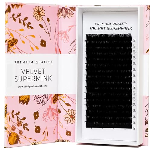 LLBA Volume Eyelash Extensions, Multi Selections from 0.03 to 0.2, Black