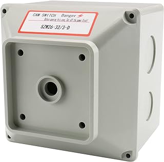 BAOMAIN Master Switch Exterior Enclosure for 32A 40A 63A Rotary Cam Selector Switch, LW28-32/3 IP65 Waterproof Box for Motor Control, Generator & Power Transfer