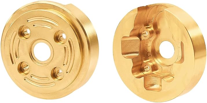 RC Accessories Heavy Brass Wheel Weights Outer Portal Drive Housing Counterweight for 1/24 FMS Xiaoqi FCX24 FCX18 RC Crawler Upgrade Parts2PCS