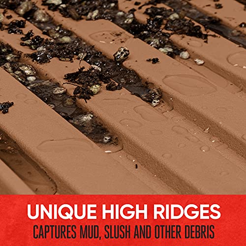 Motor Trend FlexTough™ Advanced Beige Rubber Car Floor Mats – Heavy Duty Trim to Fit All Weather Floor Mats for Cars Truck SUV - Automotive Car Interior Floor Liner Protection - Universal Fit by Motor Trend - Image 6