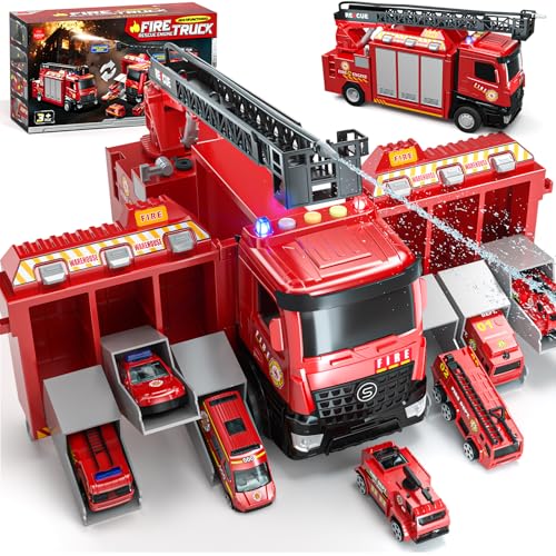 Lehoo Castle Fire Truck Playset
