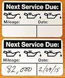 Service Reminder Stickers (1,000 Count) FREE Sharpie with order!!!