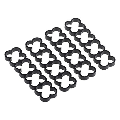 Alphacool 24765 Eiskamm Alu X16-4mm Black - 4 PCS Modding Eiskamm