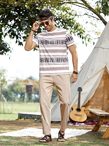 TOPLOT T-Shirt for Men Casual Printed with Short Sleeve (Mens-T-shirt-5056)