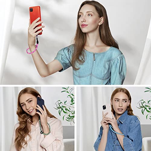 Hand Wrist Phone Strap, 20 Cm Cell Phone Lanyard, Wristlet Strap Lanyard, Universal Phone Wrist Straps With Phone Patch×2, Nylon Phone Wrist Strap For Women Men Compatible With Most Smartphones Pink #TOP4