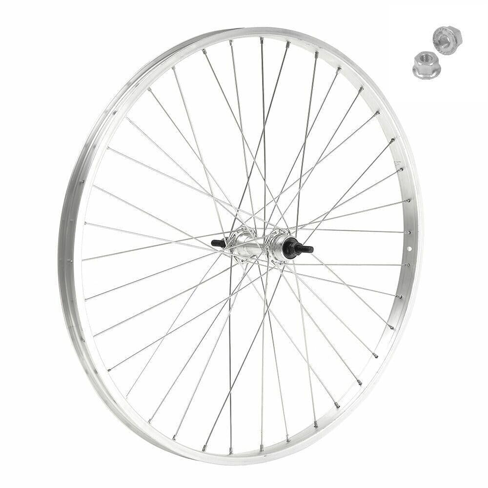 Ruota Anteriore Bicicletta 28” x 1.75 (700x35) Completa con Cerchio, Copertone e Camera d’Aria – City Bike, Trekking, Passeggio – Alluminio/Acciaio – Dadi di Fissaggio e Flap Inclusi