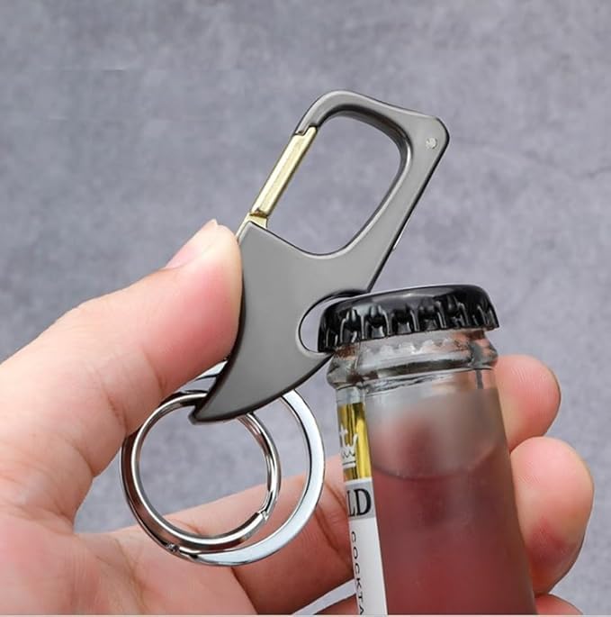 NOTEX_2-in-1 Mini Folding Knife Keychain with Carabiner Clip - Image 4