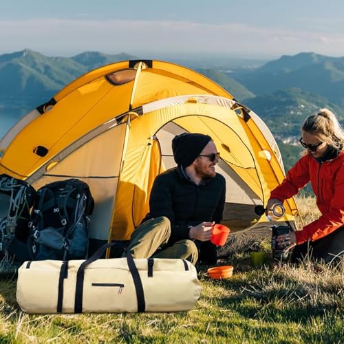 Tent Storage Bag - Large Duffle Organizer, Foldable Travel Duffel Bag | Multifunctional Travel Tent Organizer, Double Handle Design Duffel Travel Sports, Waterproof Zippered Tent Bag for Outdoor Gear(3