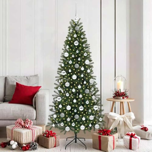 Árbol de Navidad artificial de 180 cm con 300 luces LED integradas 2