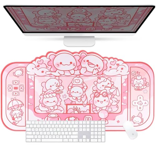 Sous-main Axolotl lavable en machine BelugaDesign anti-dérapant pour portable