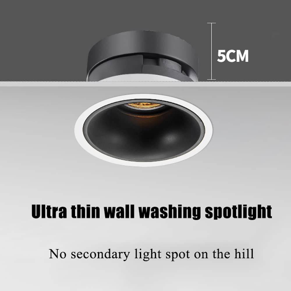 oprawy sufitowe Spotlight Baffle Trim Lampa sufitowa LED Oświetlenie wewnętrzne Super Bright 7W9W Glare Led Downlight Światło ogrodowe Wąska ściana