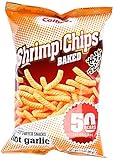 Calbee Baked Shrimp Chips - Hot Garlic - 3.3 oz - 2 Pack