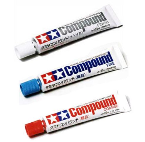 Tamiya 87068+87069+87070 Modelo Compuesto Pulido GruesoFinoAcabado 0.7 fl oz Set