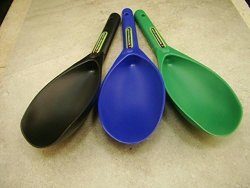 Lot of 3-12" Plastic Scoops-Green-Blue-Black-Gold Metal Detecting Sluice Panning