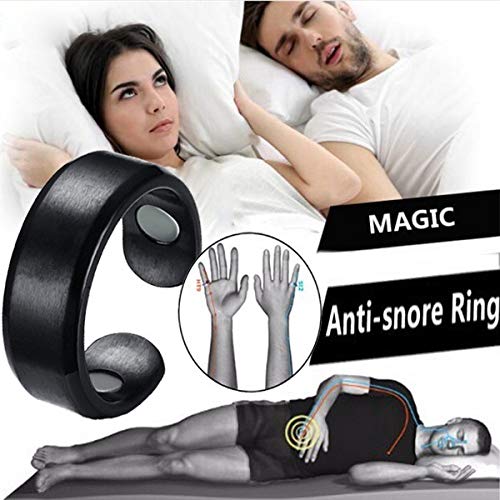Lymphatic Drainage Ring， Lymphatic Drainage Therapeutic Magnetic Ring For Relief Open Adjustable， Lymph Detox Magnetic Ring Magnet Therapy Rings For Men And Women (2Pcs Black+Silver) #TOP2