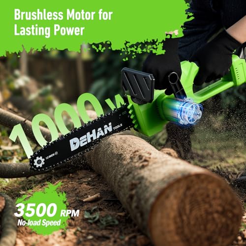 DEHANTOOLS 12-Inch Brushless Chainsaw
