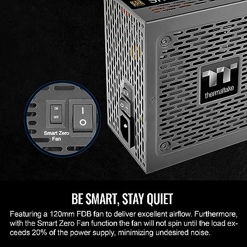 Thermaltake Smart BM3 850W 80Plus Bronze ATX 3.1 & PCIE 5 Ready Semi-Modular Power Supply; 105°C/221°F Japanese Capacitor; 5 Year Warranty; PS-SPD-0850MNFABU-3 by Thermaltake - Image 5