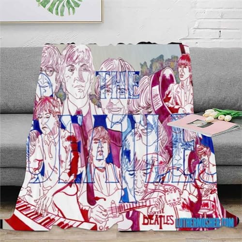 CHEWYZ Couvertures Polaires en Flanelle 3D The Beatles,Impression 3D,couvertures Populaires,Douces,Confortables,Chaudes et moelleuses,Automne/Hiver,Couverture Chaude et épaisse (180x200cm) - Les Beatles, Paul McCartney, John Lennon, RIngo Starr, George Harrison CHEWYZ Couvertures Polaires en Flanelle 3D The Beatles,Impression 3D,couvertures Populaires,Douces,Confortables,Chaudes et moelleuses,Automne/Hiver,Couverture Chaude et épaisse (180x200cm) – Image 4