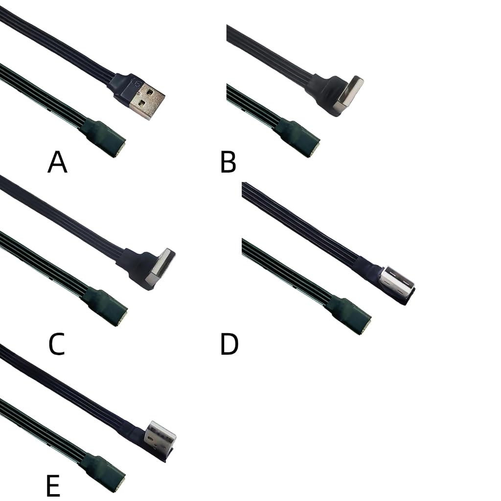 Trwałość płaski kabel USB męski na typ C żeński przedłużacz USB C do codziennego użytku