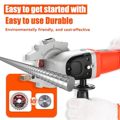 Image of DJBL Electric Rebar Cutter,2100W Powerful Cutting Edge Saw with 110mm Blade | Handheld Cold Cut Crushless Motor Fast Cutting for Multi-material Max Cutting Size 30mm