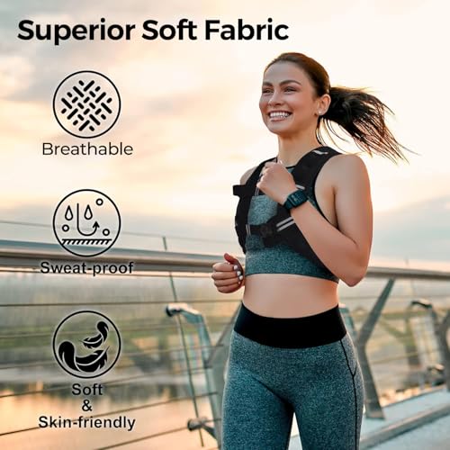 Image of PACEARTH Weighted Vest,6lb /8lb /10lb /12lb /16lb /20lb /25lb /30lb Weight Vest with Reflective Stripe, Body Weight Vests for Women, Men, Weight Loss Workout, Strength Training, Running, Walking, Jogging