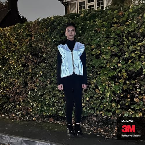 Salzmann Vollreflektierende Weste - Luftdurchlässige Sicherheitsweste mit Reißverschluss - Hergestellt mit 3M Reflektierendem Material