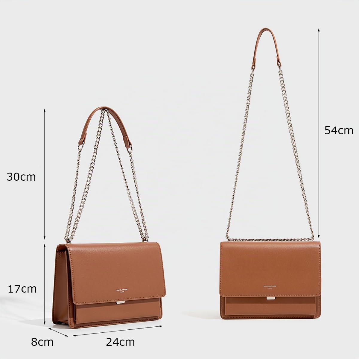 David Jones - Damen Umhängetasche Mittelgoße, Crossbody Bag Clutch