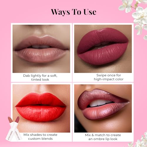 Image of Just Herbs Ayurvedic Lipsticks Half size
