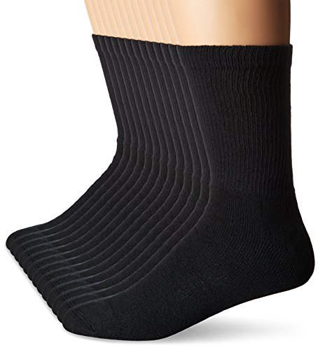 Hanes Men's Freshiq Crew Socks (12-Pack)