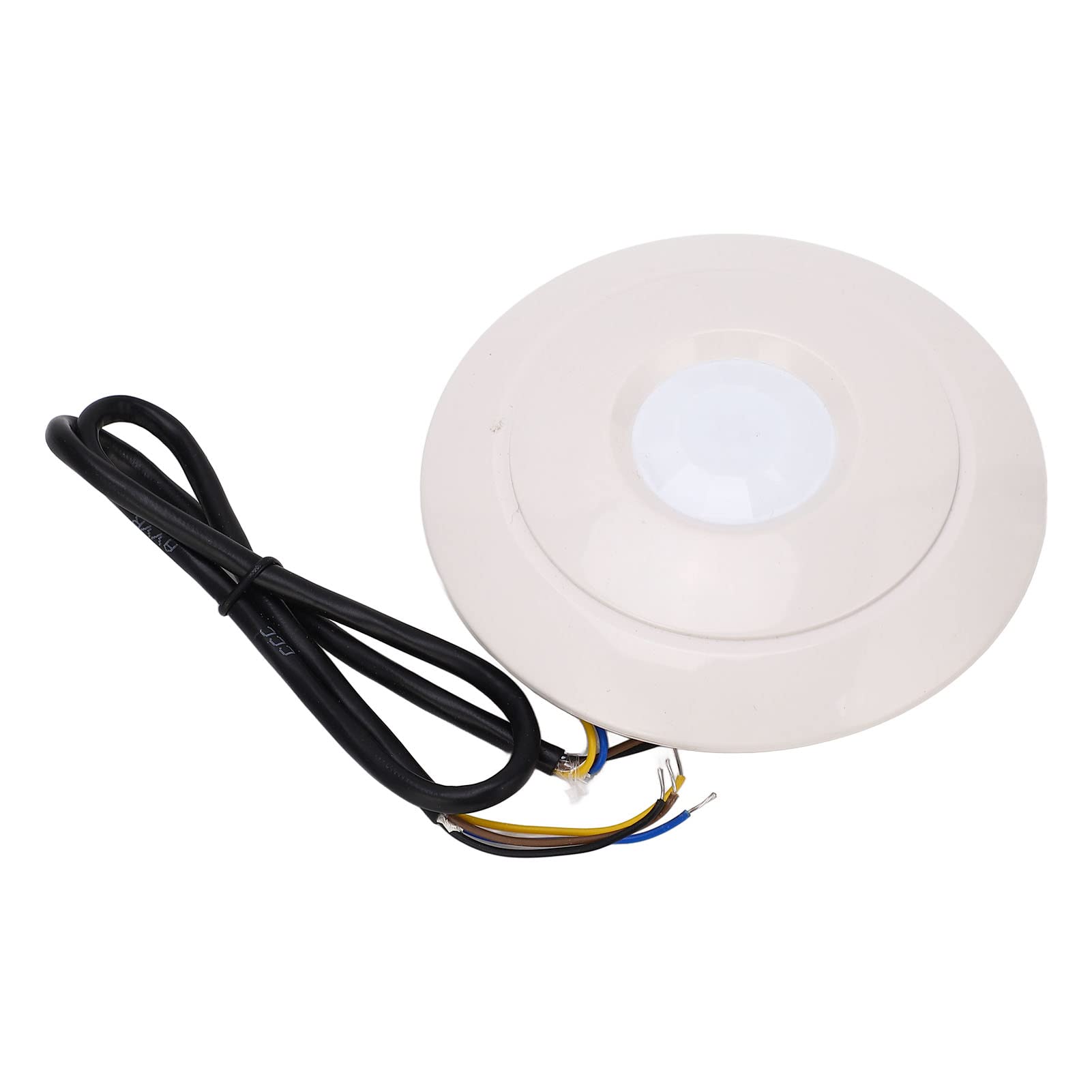 Oumefar Detector de Movimiento Infrarrojo Detección de 360° Sensor Antirrobo Avanzado para de Seguridad de Montaje en Techo Material ABS DC10-30V