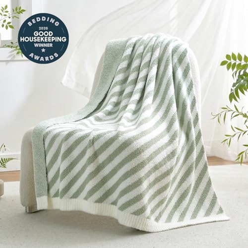 Image of Snuggle Sac Ultra Soft Throw Blanket, Sage Green, 50 inchx60 inch