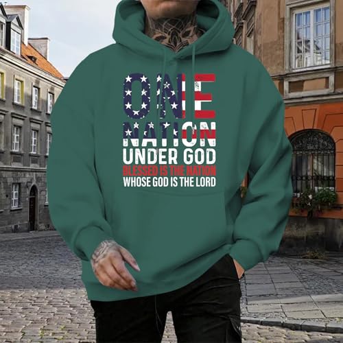 Jesus Hoodies for Men, Flag Oversized Patriotic Pullover Hooded Sweatshirts, Drop Shoulder Fashion Fall Clothes2