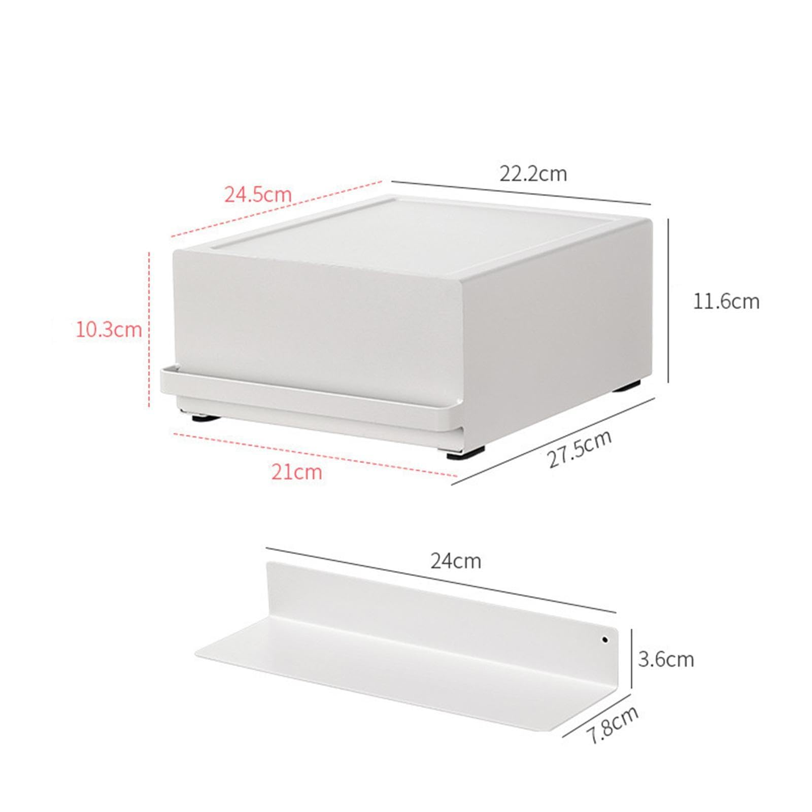 Cajón para Cápsulas de Café Dispensador de Cápsulas de Café Bandeja Deslizante Práctica Soporte para Cápsulas de Café para Electrodomésticos de Encime, Blanco, tal como se describe