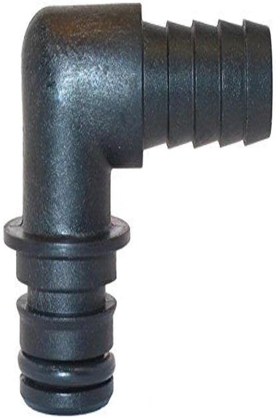 Flojet 20381-009 1202.1098 20381009, Port Kit 90 Degree Elbow, 1/2 inch Hose, One, Blank Ski