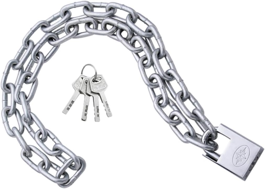 HEMOTON Uncuttable Bike Lock Chain Lock Heavy Duty Theft-Proof -Resistant Easy to Use