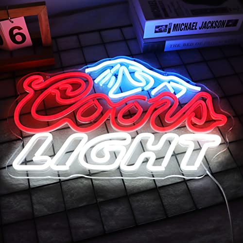Jfllamp Crs Light Neon Signs For Wall Decor Neon Lights For Bedroom Led Signs Suitable For Man Cave Bar Pub Restaurant Christmas Birthday Party Gift Led Art Wall Decorative Crs Light Bar Sign, 5V Usb Power, 17*11 Inch(Azure+Red+White) #TOP3