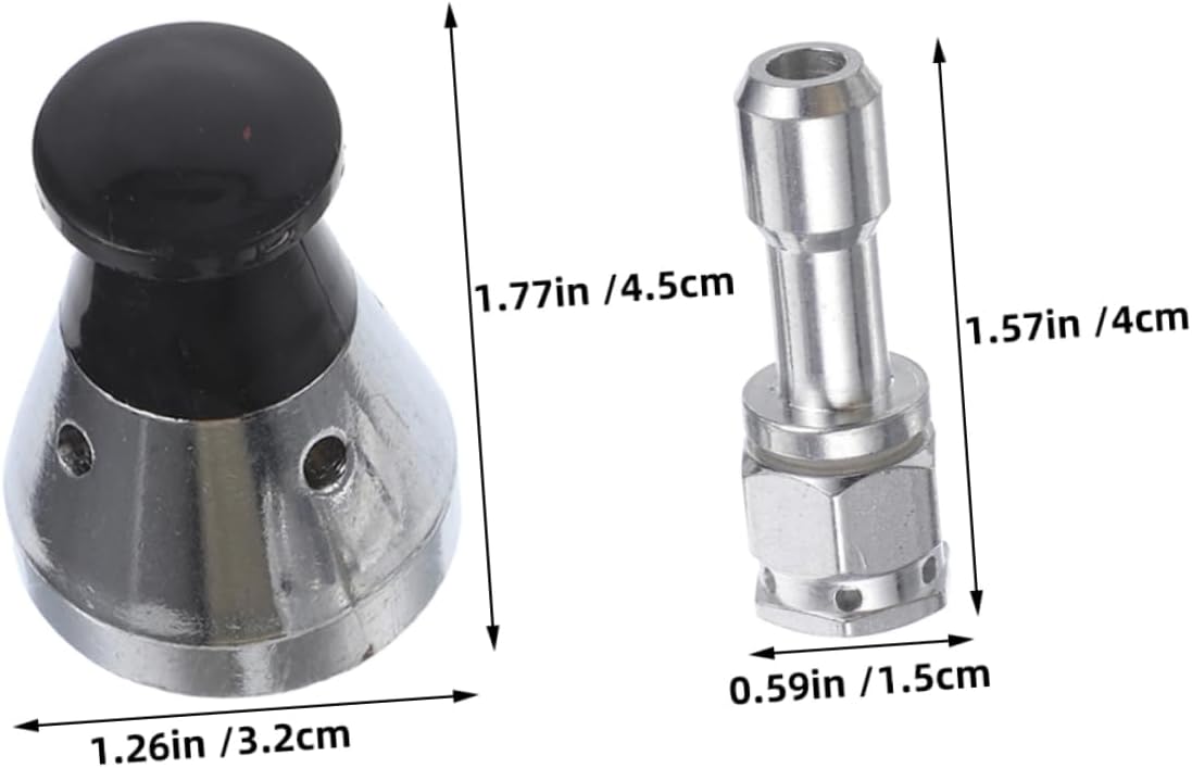 SHOWERORO 2sets Pressure Cooker Exhaust Rod Steam Release Float Valve Pot Replacement Parts for Pressure Cookers Safety Relief Regulator Stainless Steel Safety Valve