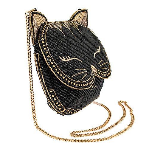Mary Frances Womens Whiskers Earbud case for Women, Magnet closure, Handmade Design, Women's Fashion, Coin Purse, Small Purse3