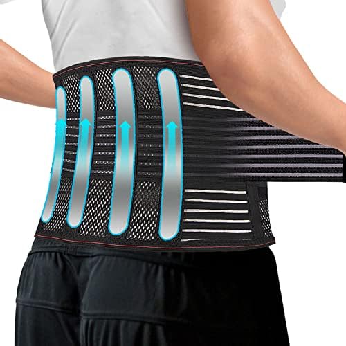 A+ Choice Lower Back Brace Support Belt - Lightweight Breathable Lumbar Support Belt for Men/Women Sciatica Back Pain Relief Plus Size 2XL