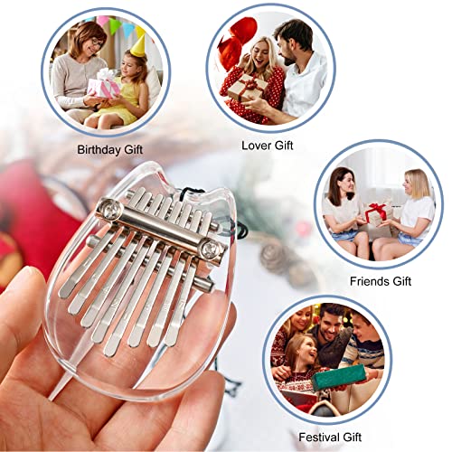VIVP-8-Keys-Mini-Kalimba-Thumb-Piano-Crystal-Clear-Acrylic-Finger-Piano-Portable-Marimba-Musical-Handmade-Instruments-with-Lanyard-Chain-Good-Accessory-Pendant-Easter-Gifts-Easy-to-Learn