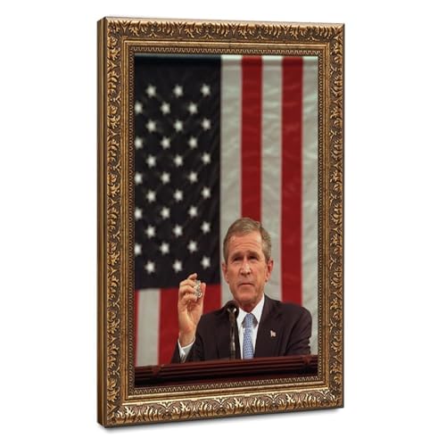 Toile George W Bush 9 11 pour décorer un bureau ou grand salon élégant