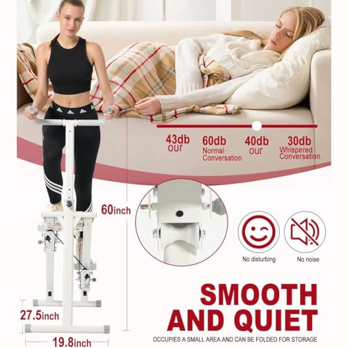 Machine d'exercice de grimpeur vertical pliable et réglable - 5