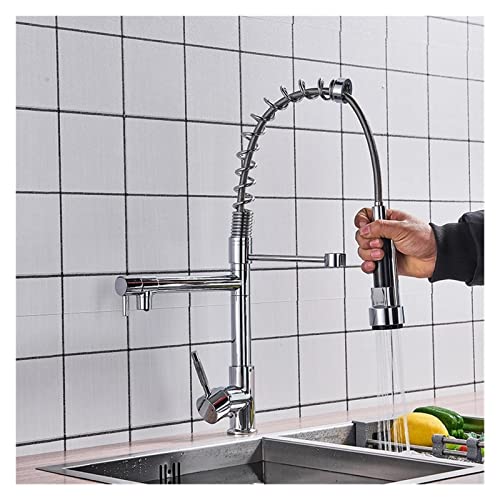 Robinet de cuisine mitigeur eau chaude froide double buse ORB
