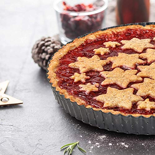 Stampo Crostata Perforato Con Fondo Amovibile - Teglia per Quiche e Crostate - Furba e Removibile - 24 cm - immagine 6