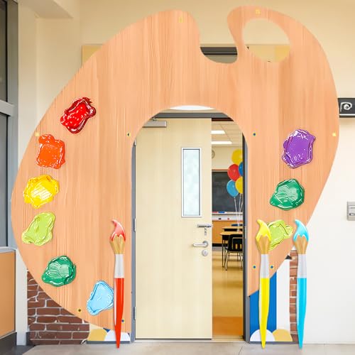 Pinceaux géants gonflables de 105 cm multicolores pour fond de scène et anniversaire
