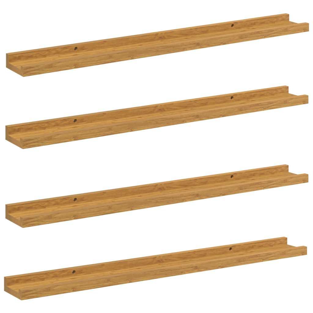 Étagères murales modulaires lot de 4 rangements suspendus robustes en bois