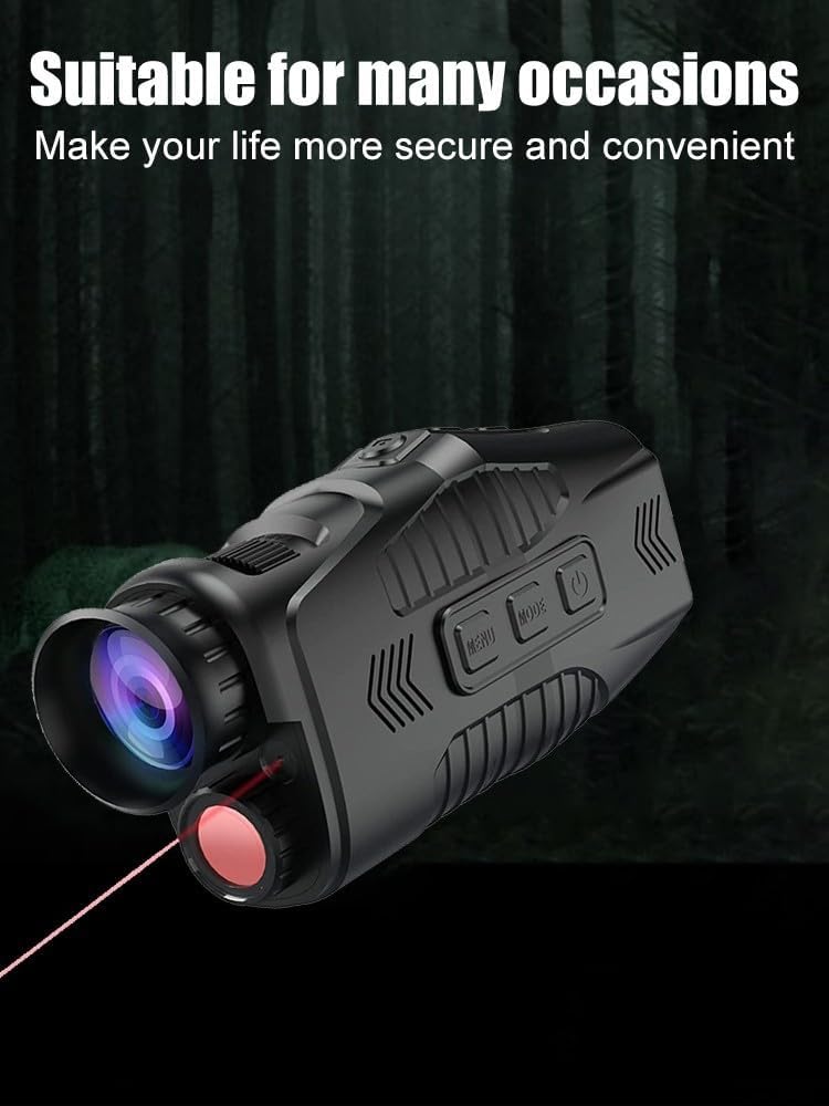 Alcance monocular para visión Nocturna, resolución HD 1080P, Zoom Digital 10X, Distancia de visión de 800m
