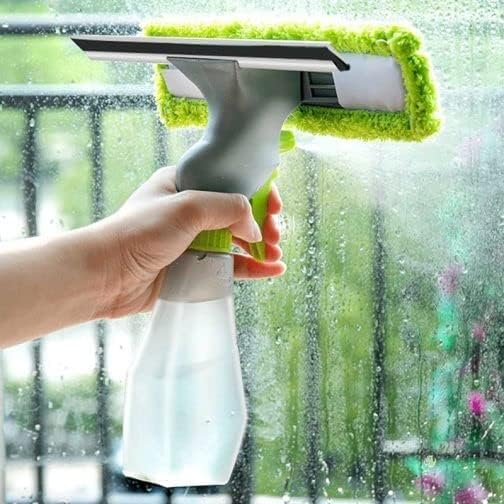 HEBEZON 3 in 1 Plastic Easy Glass Spray Type Cleaning Brush Wiper Clean Shave Car Window Cleaner for Car Window, Mirror, Glass, Floor, Stove with Spray, Cleaning Cloth (3 in 1 Glass Cleaner) (B0CRDF8NVR) Amazon Price History, Amazon Price Tracker