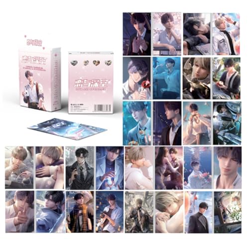 Shopular Love and deepspace Lian Yu Shen Kong Sylus Qin Che LOMO Cards Anime Game Card Cosplay 57x86mm Card Merch 50PCS (Love&deepspace)